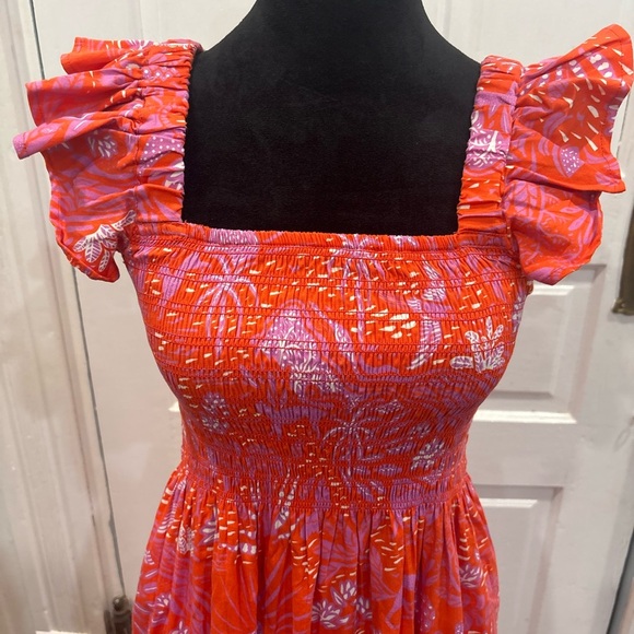 Sheridan French Womens Designer NWT (ripped Tag) Ruched Summer Maxi Dress Sz S - Picture 5 of 7